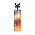 Stainless Steel Insulated Thermos Vacuum Flask Water Bottle with Straw Lid P9804