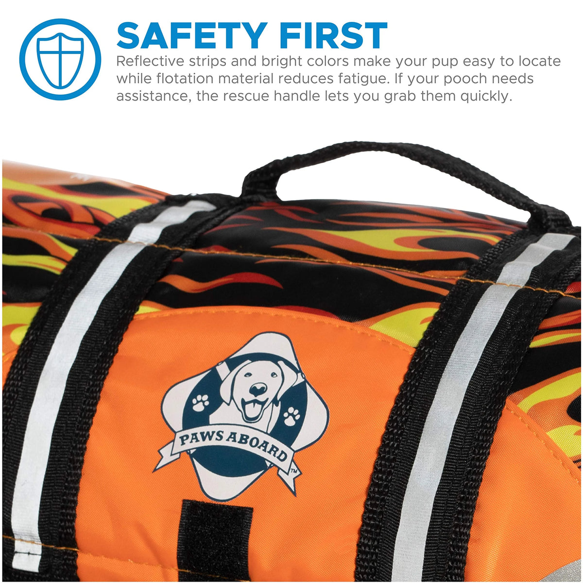 Doggy Life Jacket S Flames R104