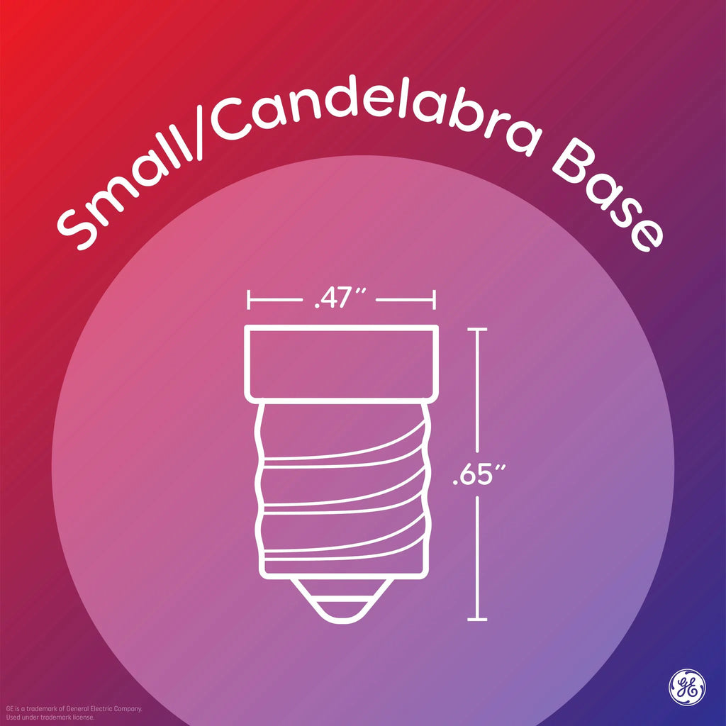LED Decorative Light Bulbs 40 watts Eqv Candelabra Base 2pk G188986