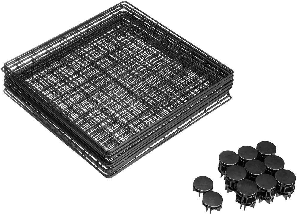 Black 4 Cube Wire Storage Shelves P9410