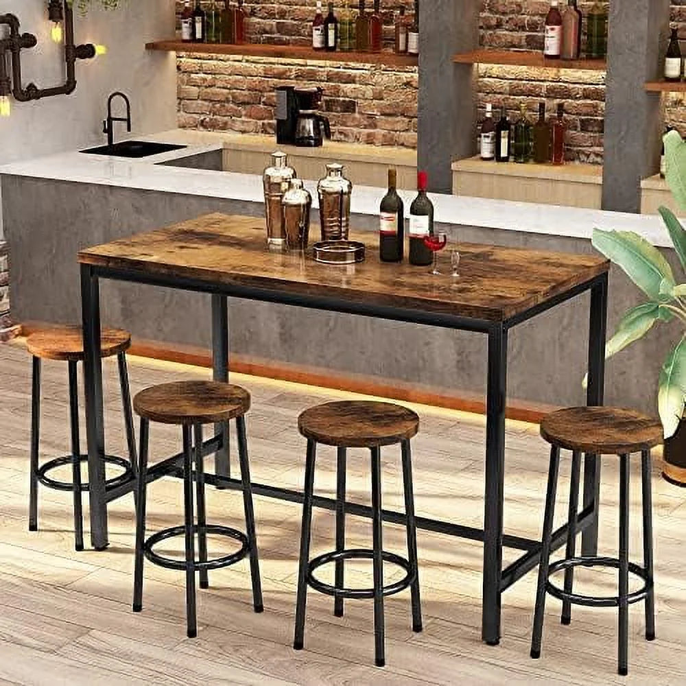 3 Pieces Dining Set Kitchen Table and Chairs for 2 White Beige Q68289
