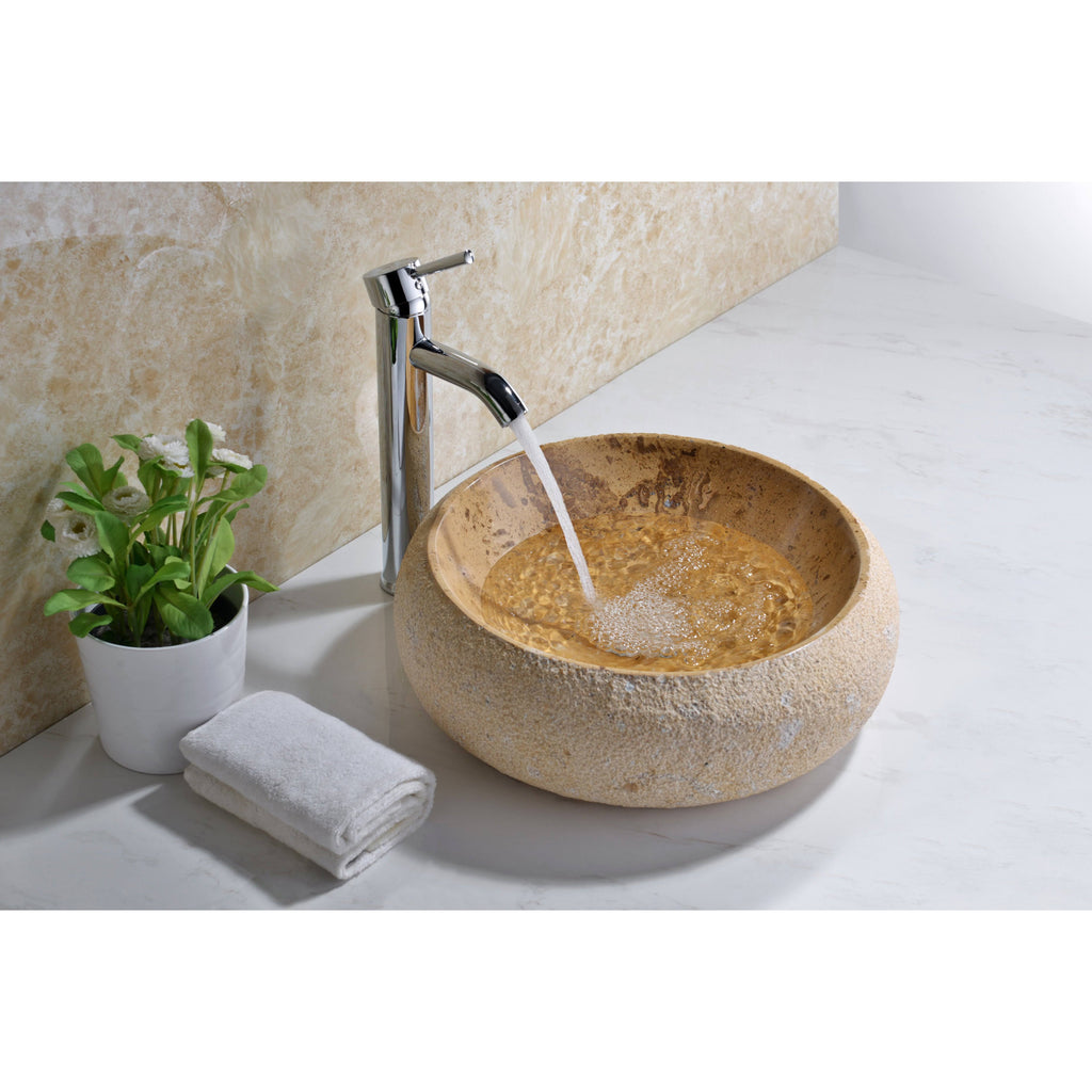 Classic Cream Marble Vessel Sink P5524