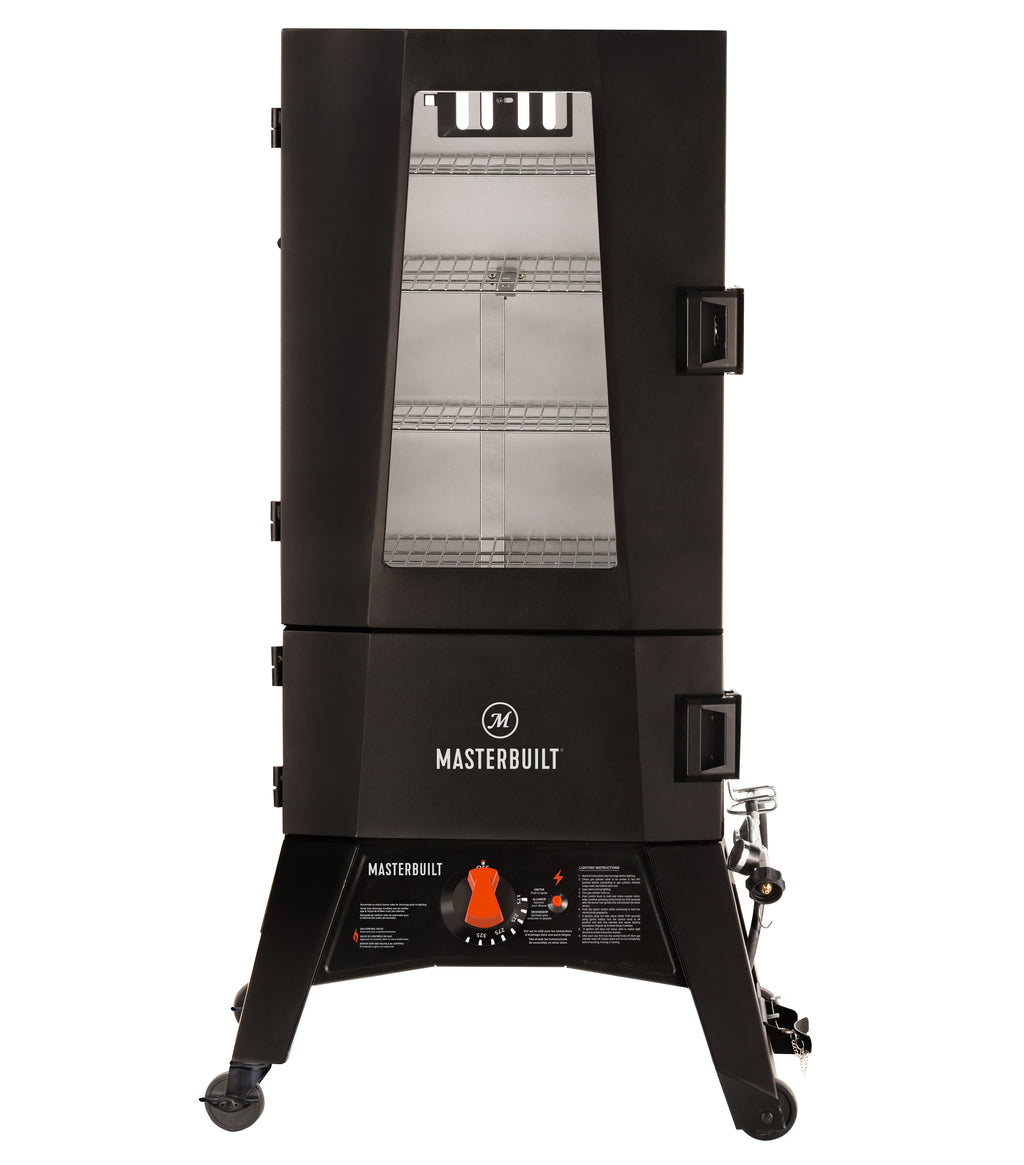 40-inch Propane Smoker with Window in Black L67158