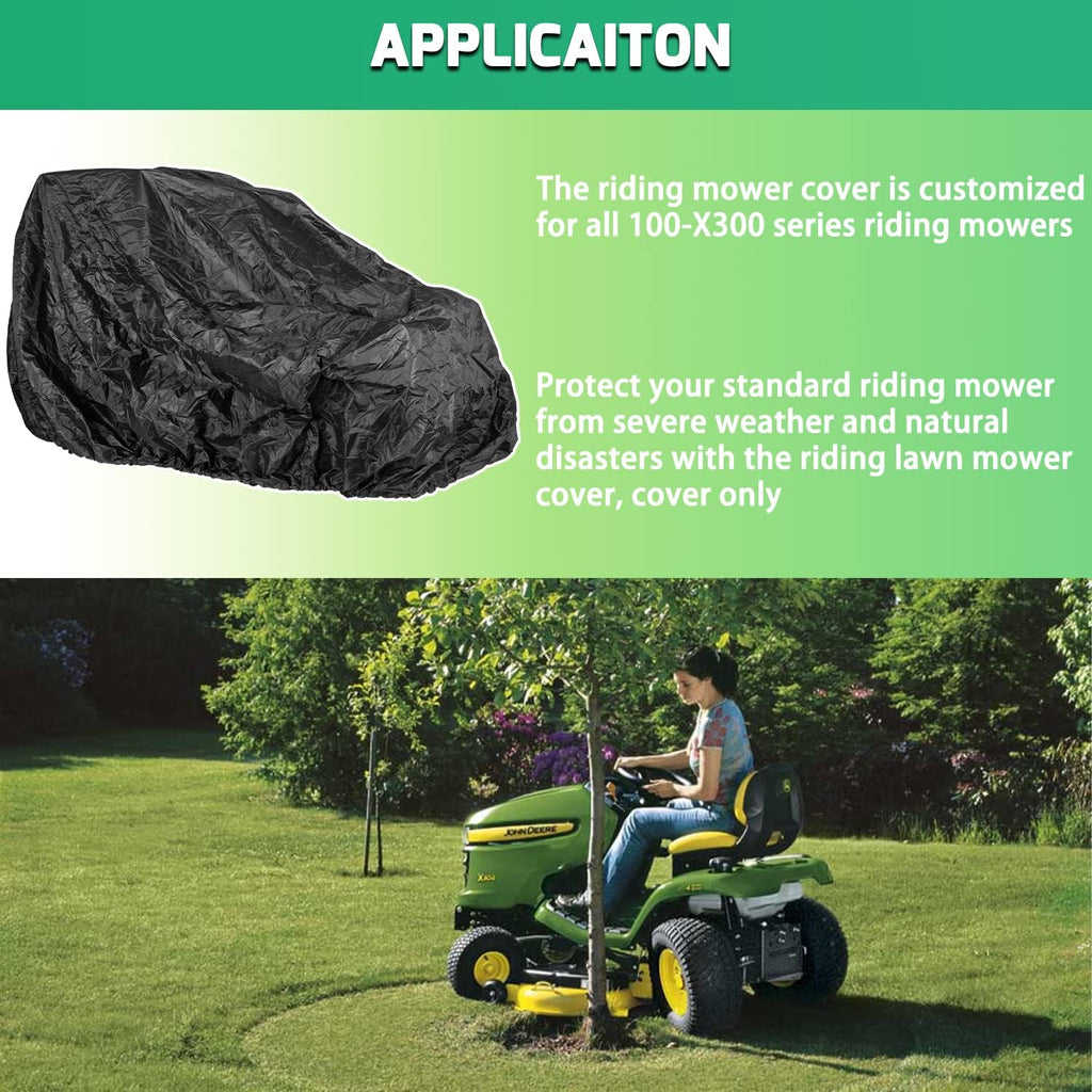 Standard Riding Lawn Mower Cover Waterproof Heavy Duty Pack of 2 L15791