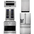 36 Gas Range, Refrigerator, Dishwasher, Microwave and Wine Cooler F825887