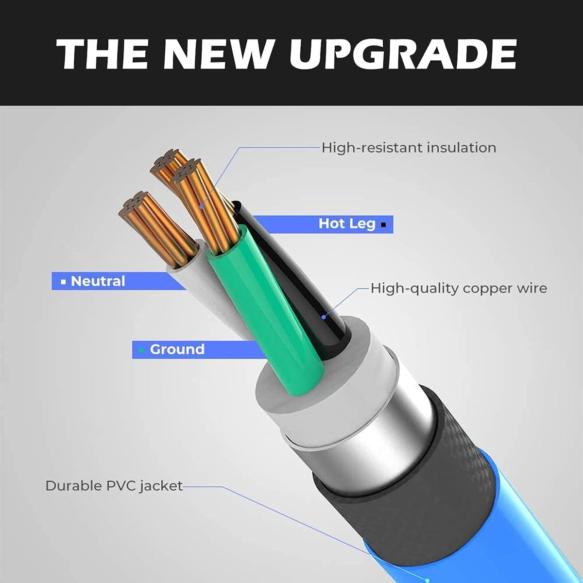 50A 25FT 6-50R Female 6-50P Male Heavy Duty Welder Extension Cord Q8097