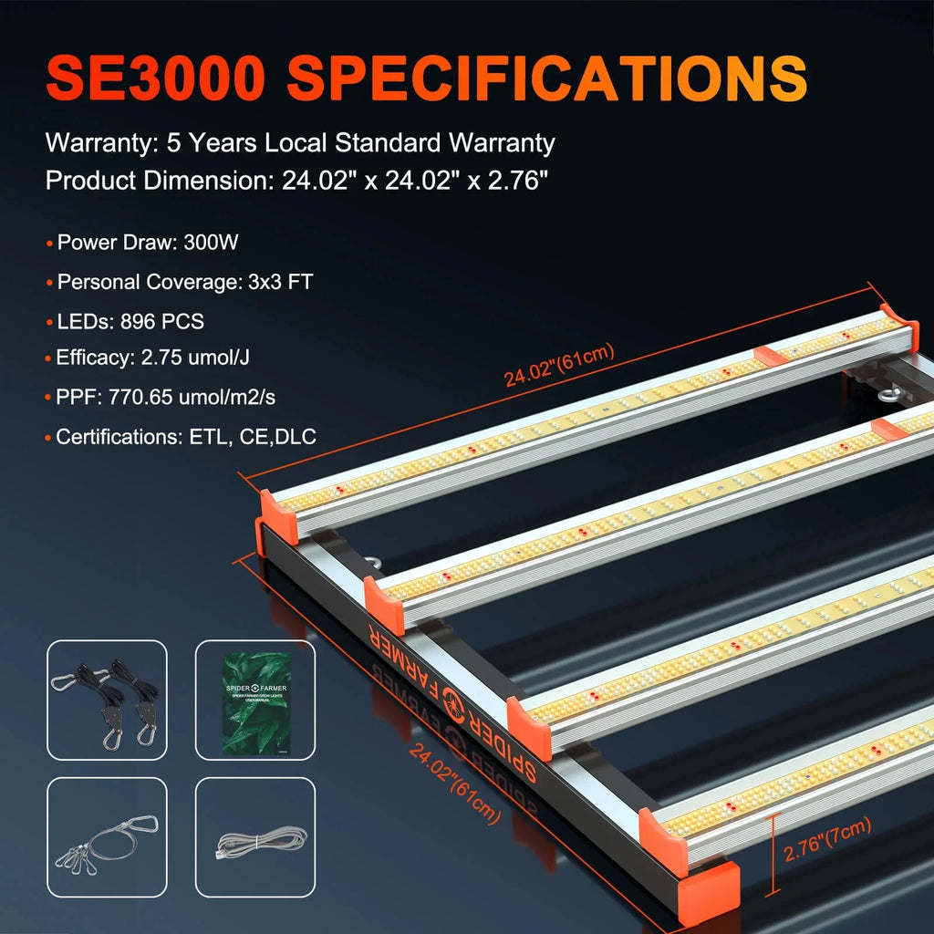 Full Spectrum LED Grow Light P998