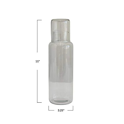 Recycled Glass Set of 2 Decanter I9825