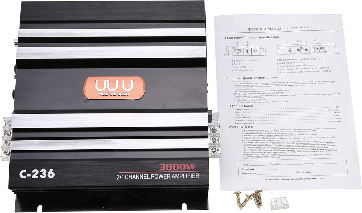 12V 2 Channel Car Amplifier Pack of 2 Y161711