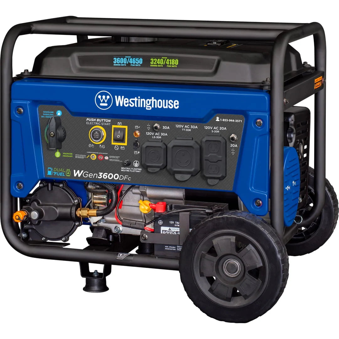 4650 Peak Watt Dual Fuel Portable Generator K70359