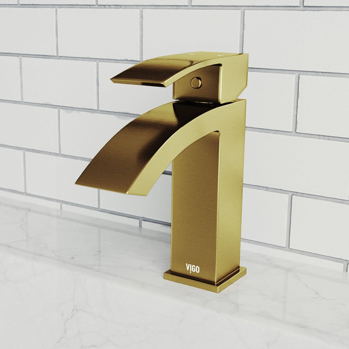 Matte Gold Single Hole Bathroom Faucet N42106