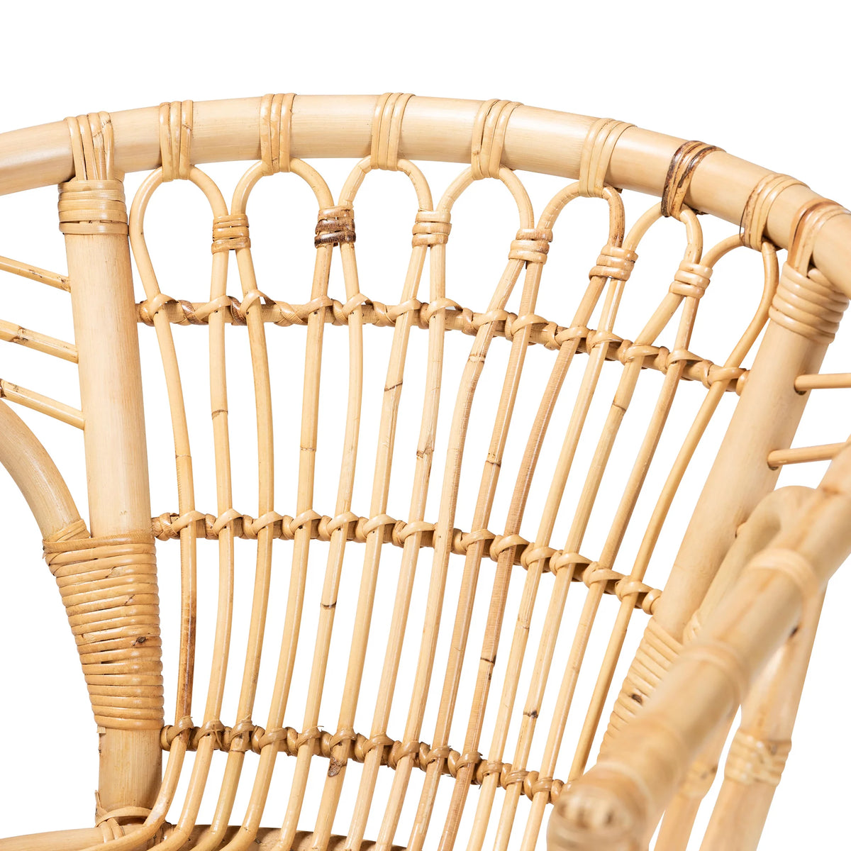 Natural Brown Rattan Dining Chair O738564