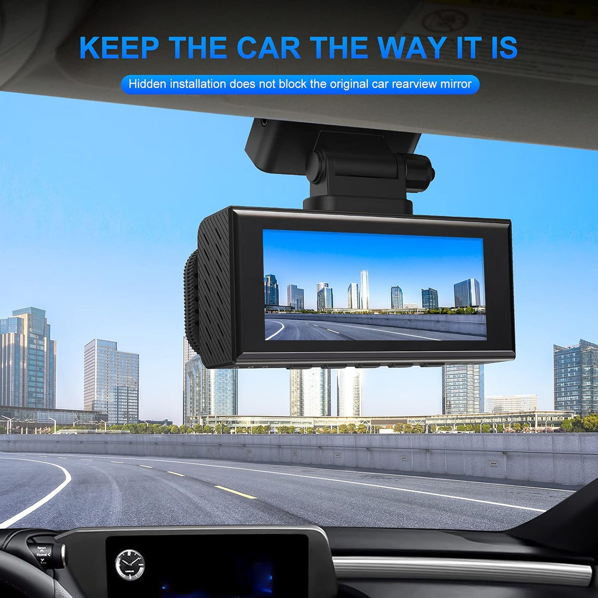 Dash Cam Front and Rear 2K Dual Dash Cam with 3.16 IPS Touchscreen M880639