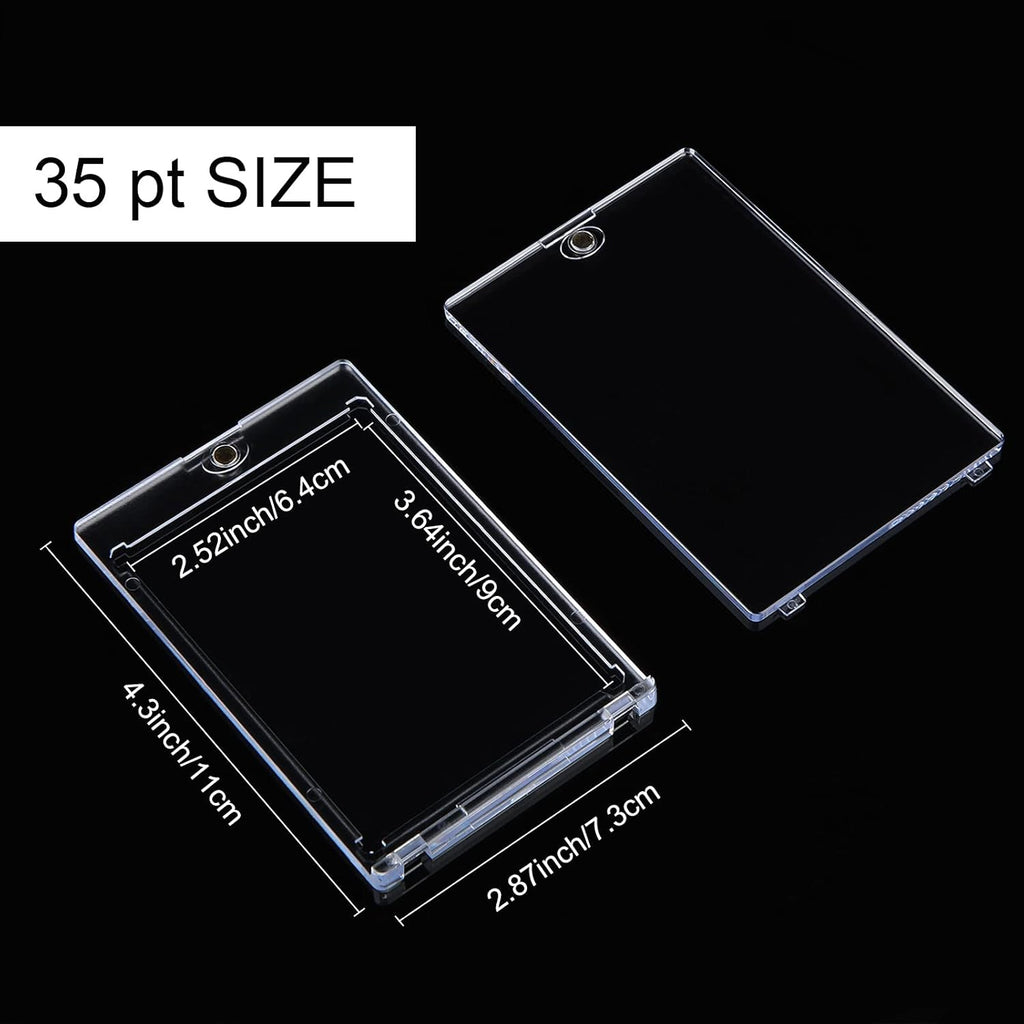 10 Pc Magnetic Card Holder Clear Display Card Protector Q4797