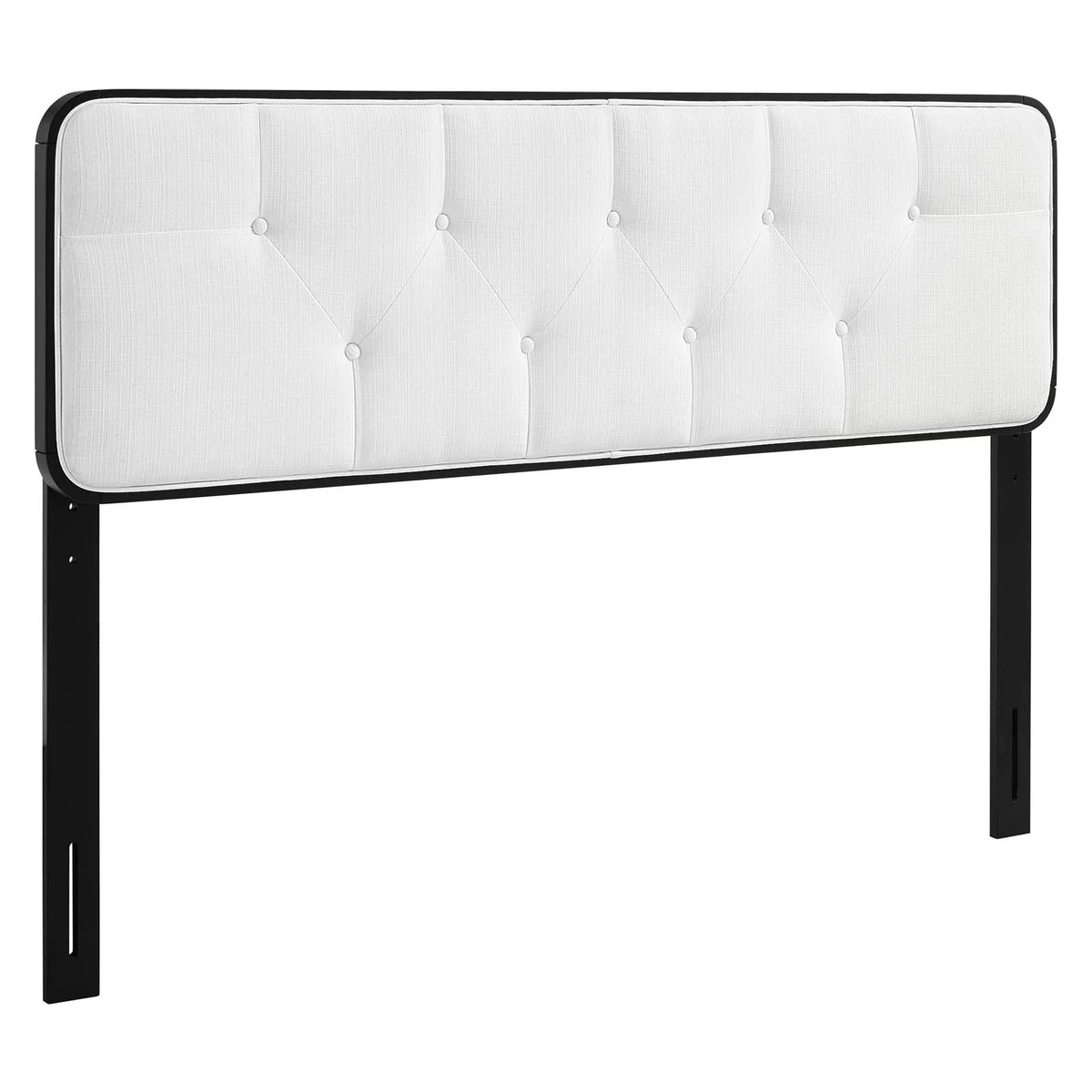Tufted Twin Fabric and Wood Headboard P505