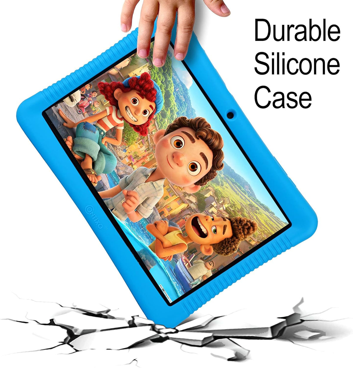 10-inch HD Kids Tablet with Camera, Parental Control, Android 10, 32GB, WiFi, Blue J4137