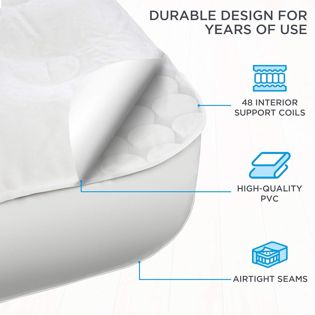 Queen Air Mattress with Frame & Rolling Case M336