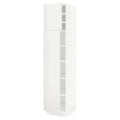 White 18x24x80 High Cabinet with shelves and 2 Doors Q9791