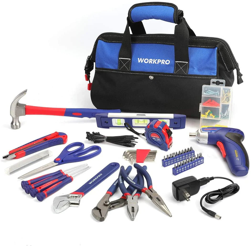 12V Cordless Drill 177 Pieces Combo Kit with Storage Bag and Lithium-Ion Battery & Charger D80661