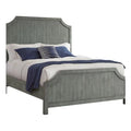 Solid Wood Dove Gray Queen Panel Bed A96450