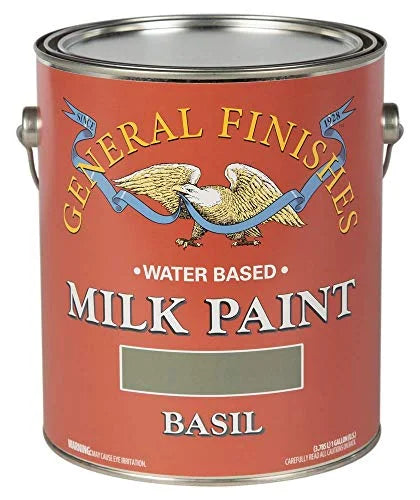Water Based Milk Paint, 1 Gallon, Basil E46319