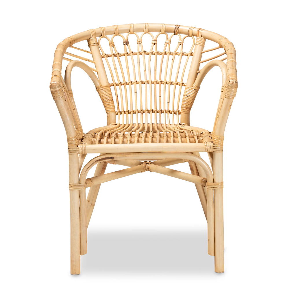 Natural Brown Rattan Dining Chair O738564