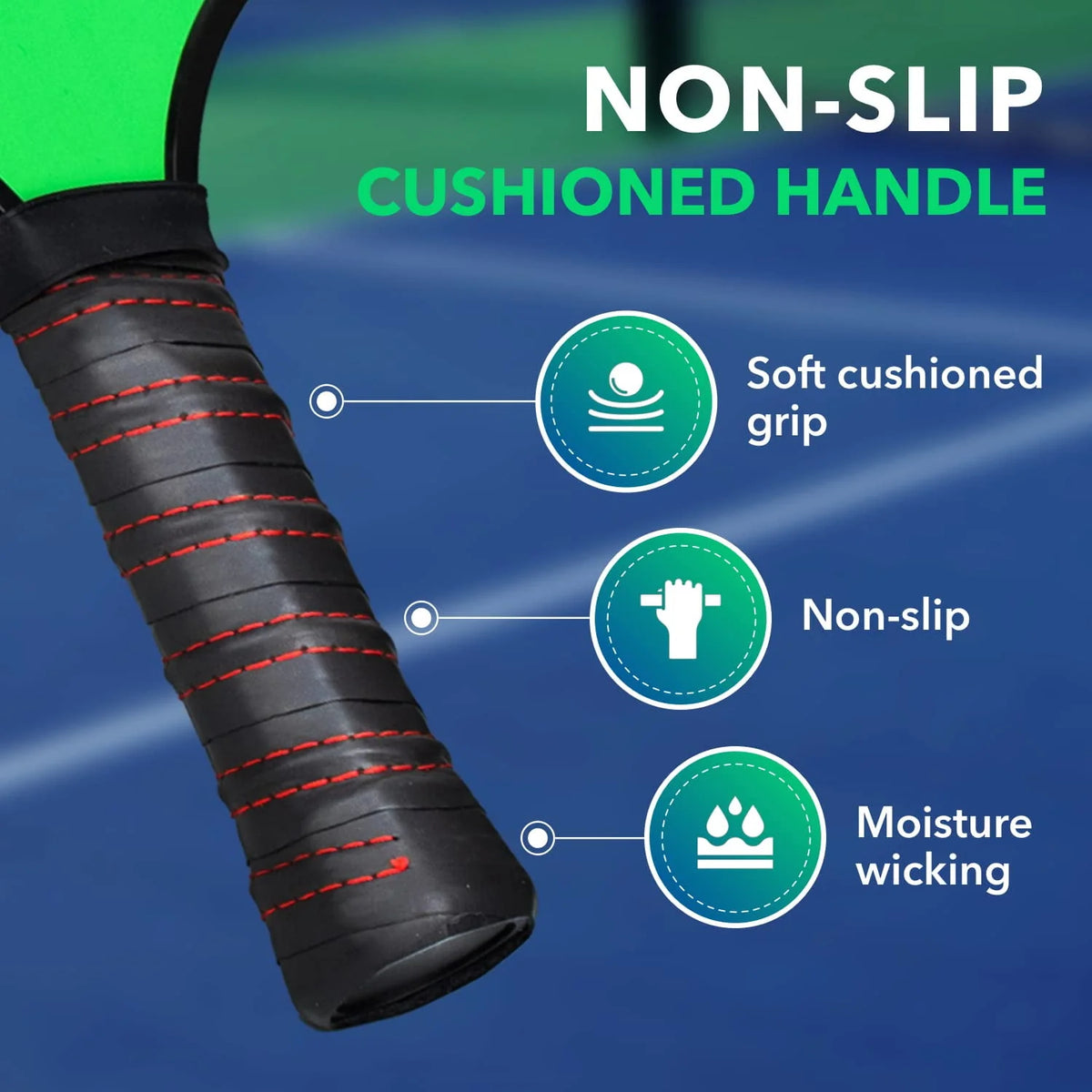 Pickleball Paddle Set of 2 with Balls and Carry Bag R77516