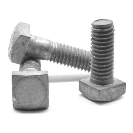 5/8 inch-11 x 3 inch A307 Grade A Square Head Machine Bolt Low Carbon Steel Hot Dip Galvanized Pk 50 I5530