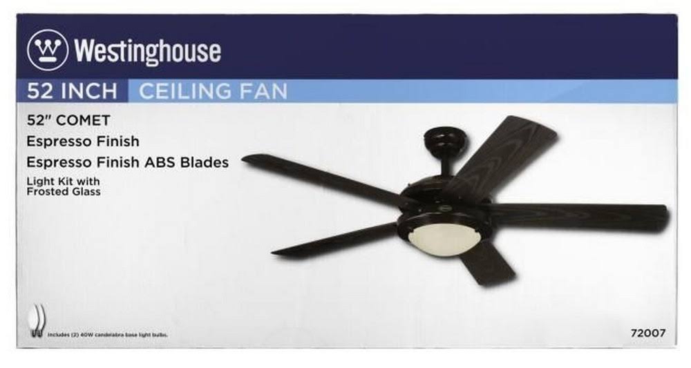 52x22 5-Blade Ceiling Fan - Espresso H3152