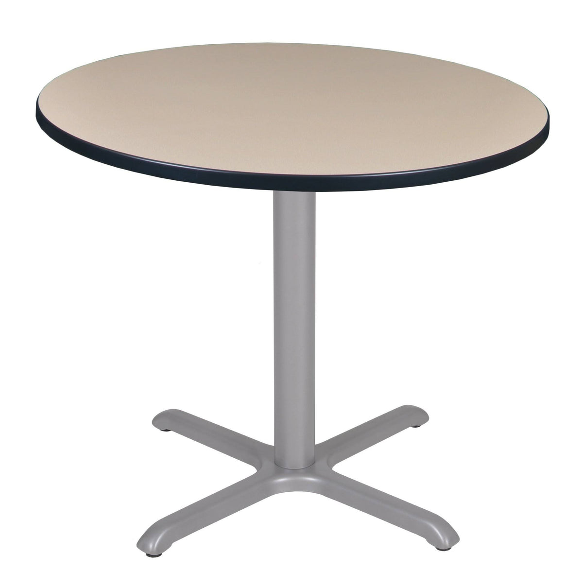 Beige Grey Round X-Base Table J665