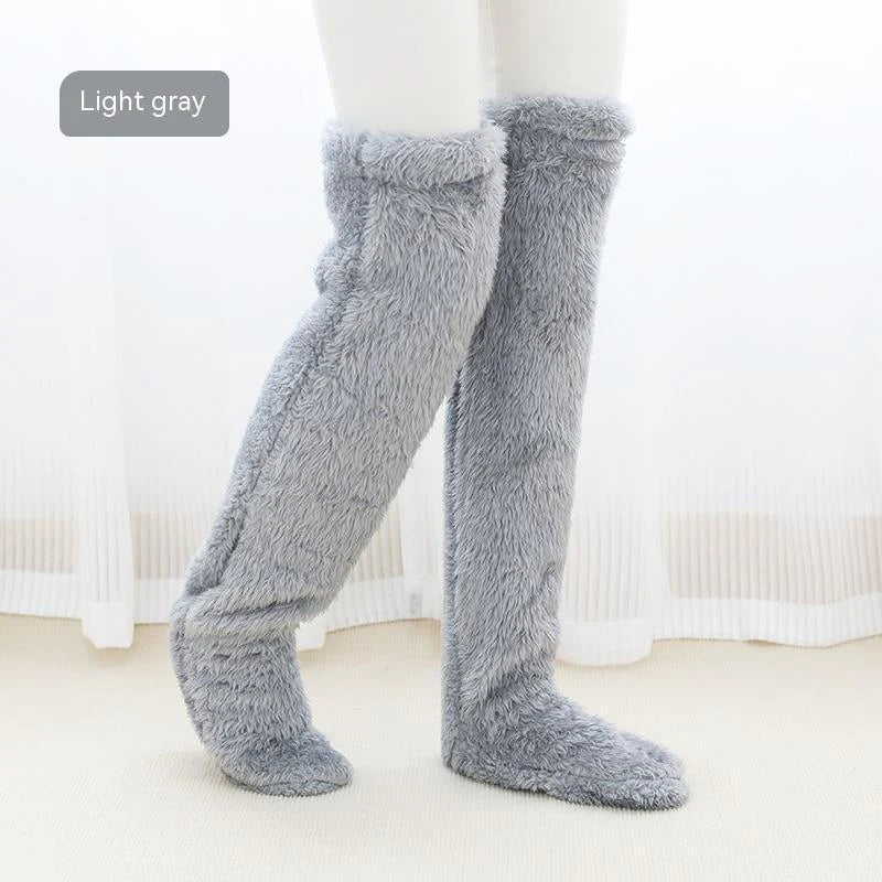 High Fuzzy Long Socks B270