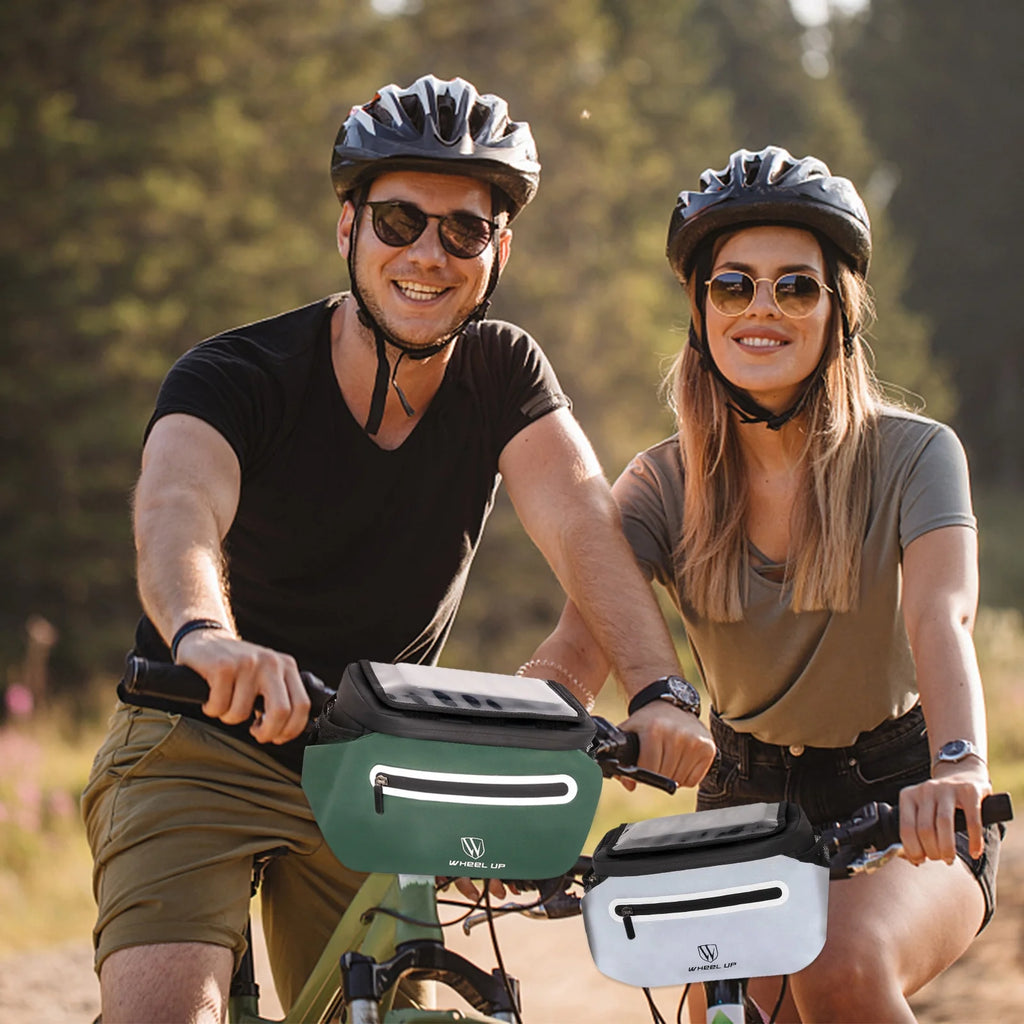 Large Front Storage Bike Handlebar Bag with Touchscreen Phone Holder V729