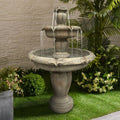 48-Inch Tall 3-Tiered Concrete Fountain T4234