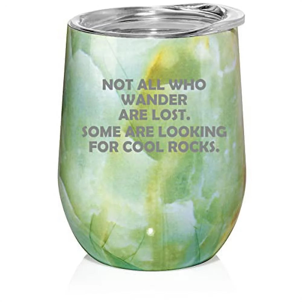 12 oz Stainless Steel Stemless Wine Tumbler with Lid Q570