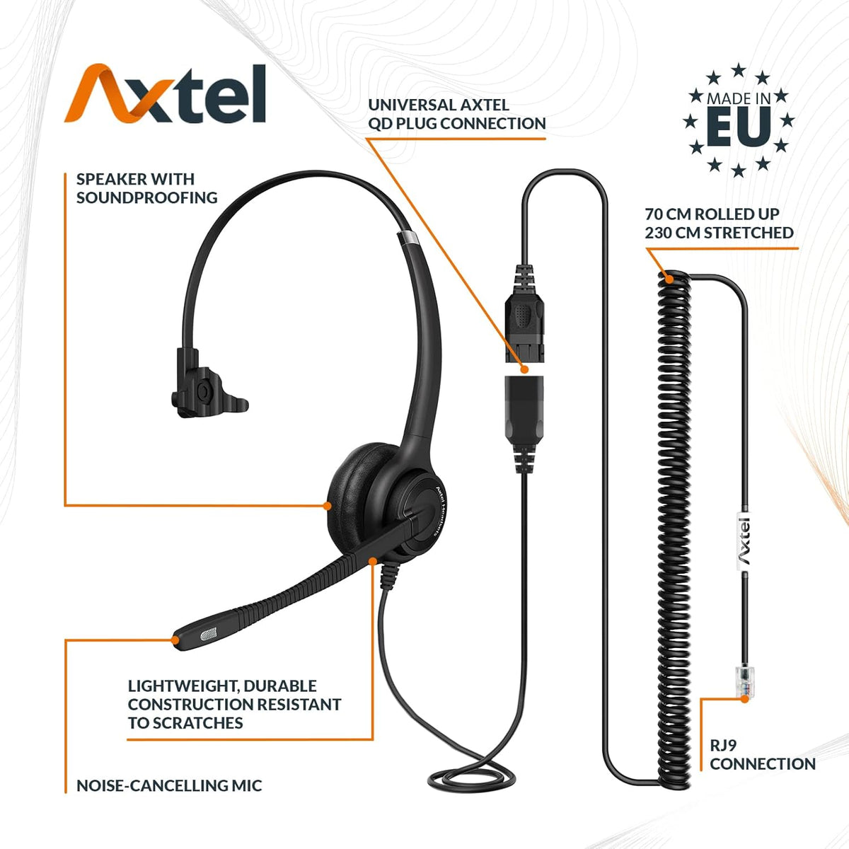 Mono NC Headset with Cable Q233