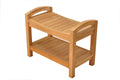 Teak Wood Shower Seat 24" Outdoor Bench S28620