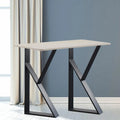 Black Metal Table Legs 2Pcs M424