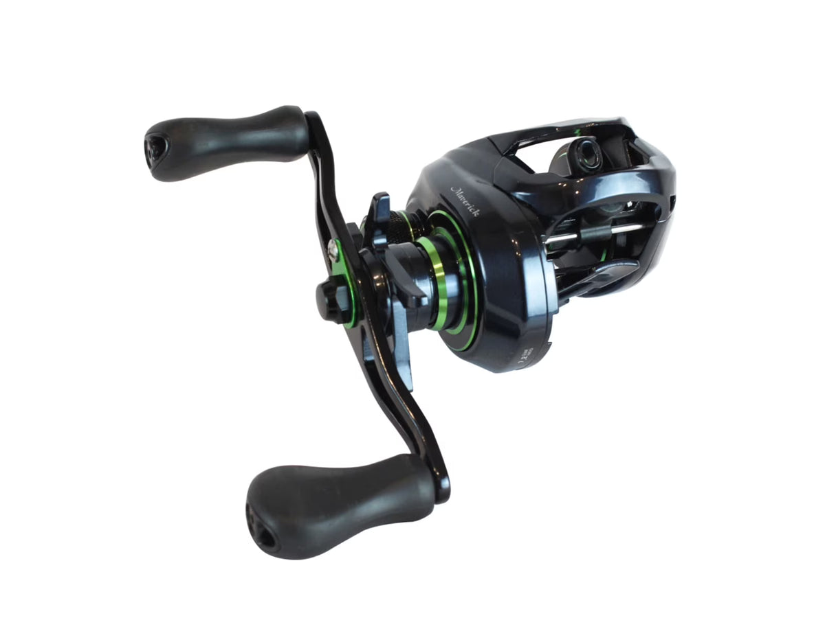 Baitcasting Reel, 7.2:1, 11+1, Right, Black/Green X939