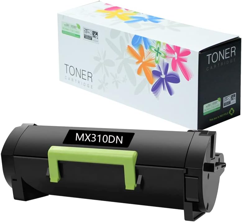 Replacement Toner Cartridge for Lexmark MX310 MX410 MX510 MX511 MX610 MX611, BK 10,000 Pages, Pack of 2 C4222