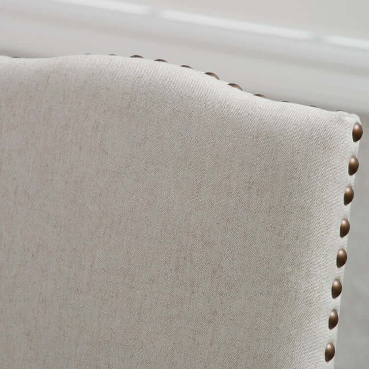 Beige Fabric Dining Room Chairs U5950