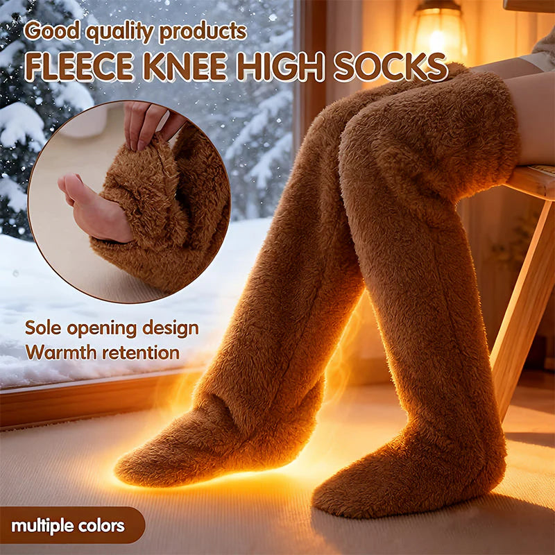 High Fuzzy Long Socks B270