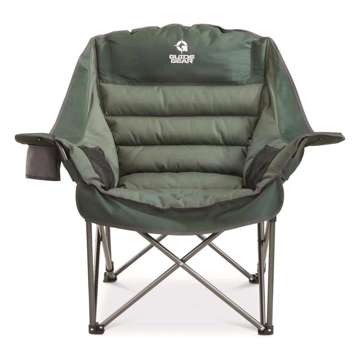 Oversized XL Padded Folding Camping Chair with Cup Holder Y336