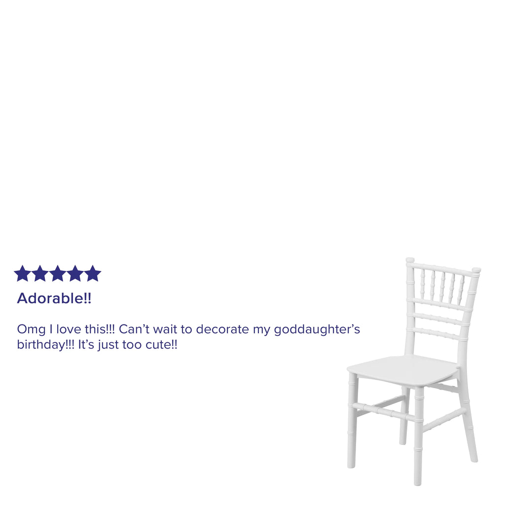 White Resin Chiavari Chair N20119
