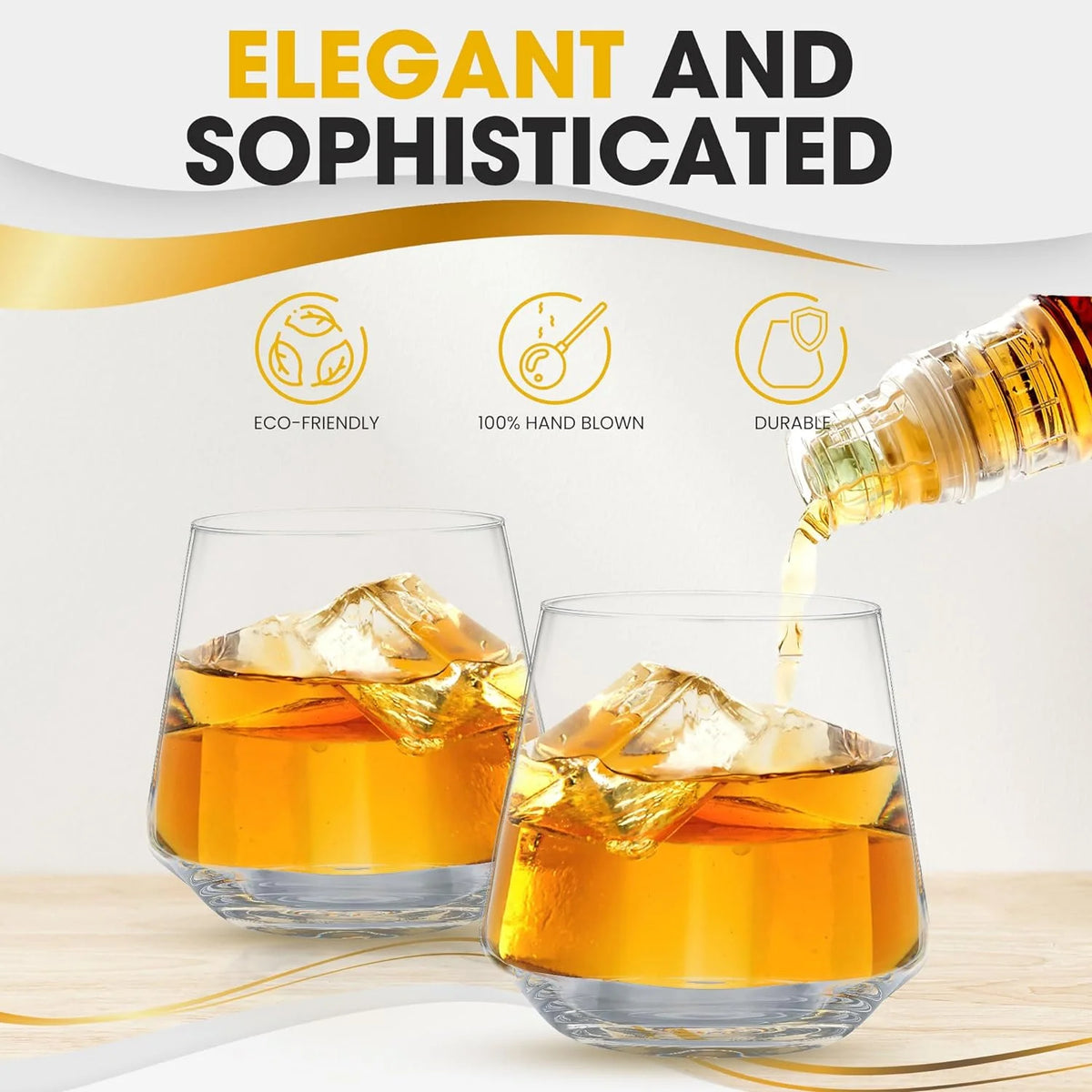 Crystal Old Fashioned Glasses Set Of 2 P302148