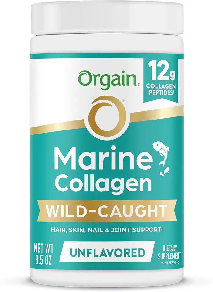Wild-Caught Marine Collagen Peptides Powder, Unflavored, 8.5oz U2749
