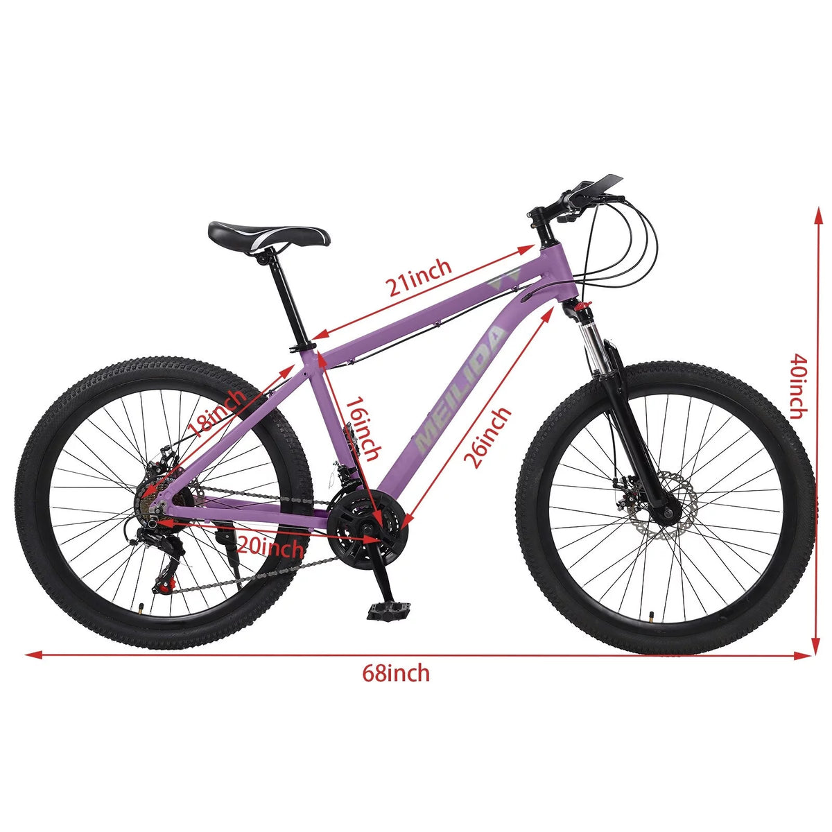 26-inch 21-Speed Lightweight Aluminum Mountain Bike F6024