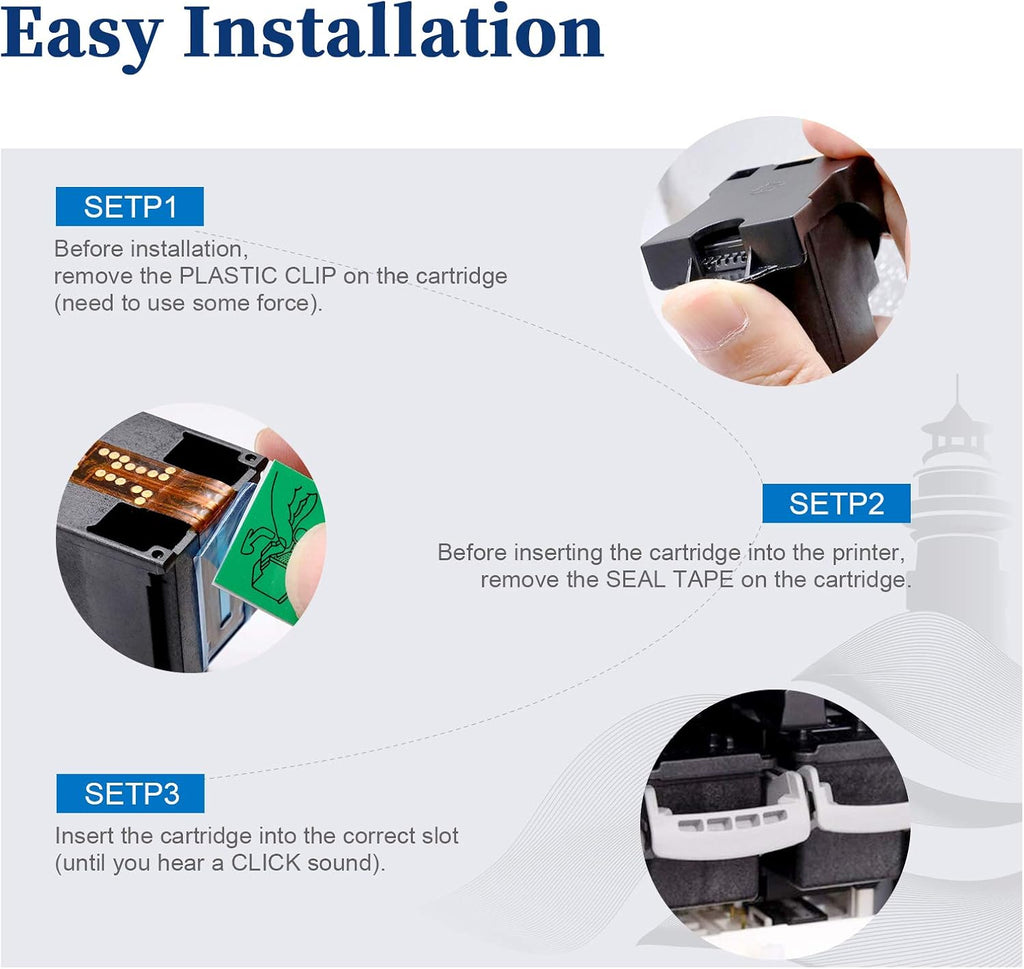 Black Ink Cartridge 3 Pack T804