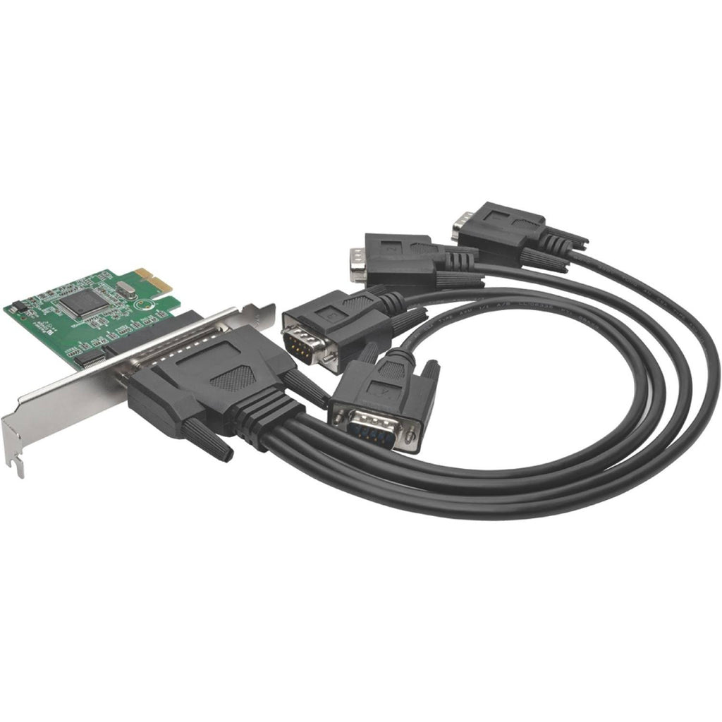 4-Port DB9 RS-232 Serial PCI Express Card with Breakout Cable W382058