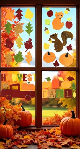 Winter Gel Cling Stickers for Windows and Mirrors, 6 Sheets F24781