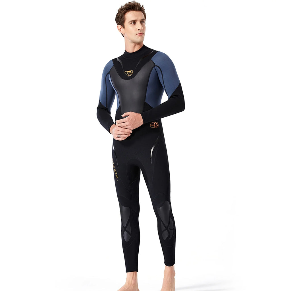3mm Neoprene Full-body Wetsuit with Back Zipper P352